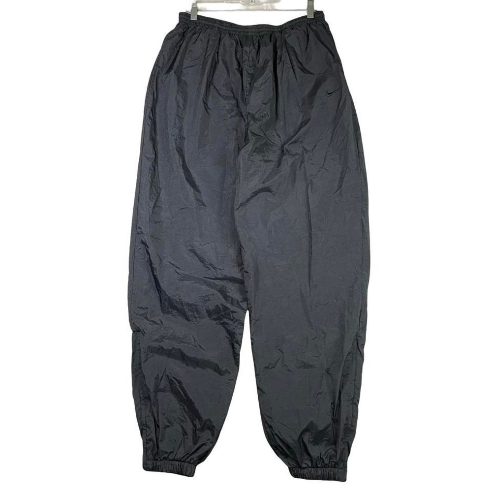 Vtg Nike Track Pants Mens XL Swishy Retro Lined 90s Baggy Jogger Zip - Picture 1 of 8